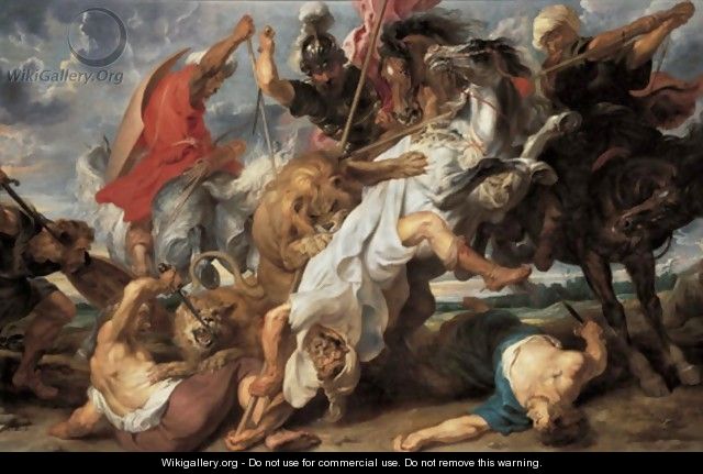 Lion Hunt c. 1621 - Peter Paul Rubens