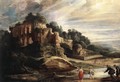 Landscape with the Ruins of Mount Palatine in Rome c. 1608 - Peter Paul Rubens