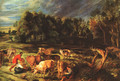 Landscape with Cows c. 1636 - Peter Paul Rubens