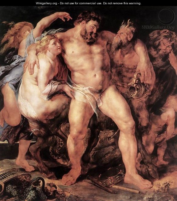 The Drunken Hercules c. 1611 - Peter Paul Rubens