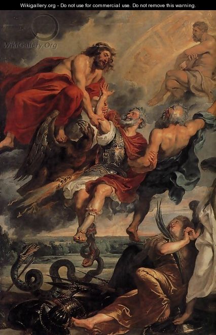 The Apotheosis of Henry IV and the Proclamation of the Regency of Marie de Medicis on May 14, 1610 (detail-2) 1623-25 - Peter Paul Rubens