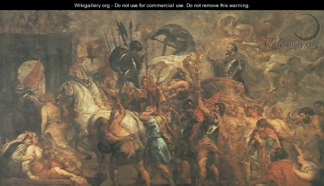 Triumphal Entry of Henry IV into Paris 1627-30 - Peter Paul Rubens