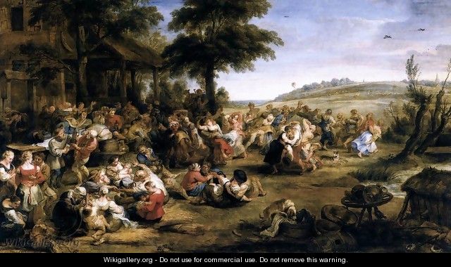 The Village Fete (Flemish Kermis) 1635-38 - Peter Paul Rubens