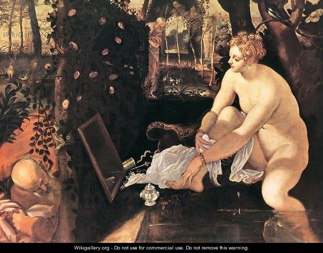 The Bathing Susanna 1560-62 - Jacopo Tintoretto (Robusti)