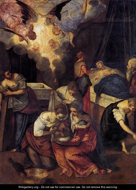 Birth of St John the Baptist c. 1563 - Jacopo Tintoretto (Robusti)