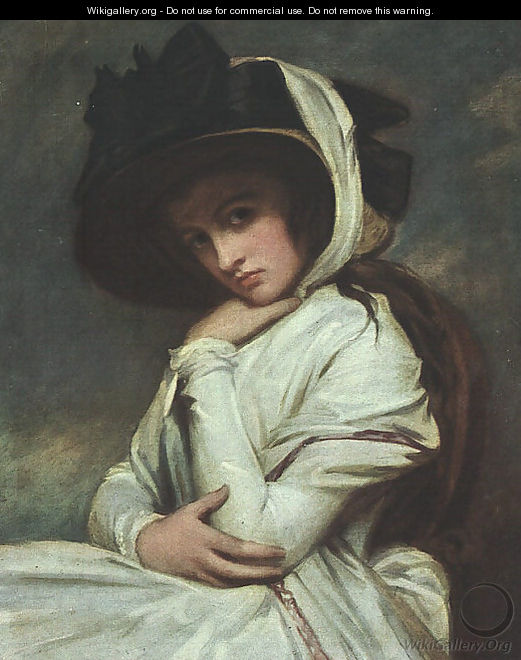 Lady Hamilton in a Straw Hat 1785 - George Romney