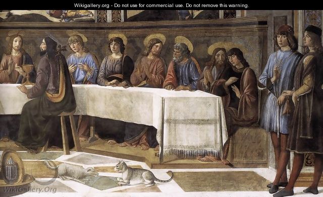 The Last Supper (detail-2) 1481-82 - Cosimo Rosselli
