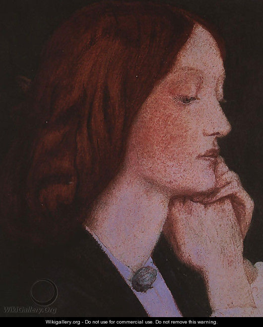 Portrait of Elizabeth Siddal 1854 - Dante Gabriel Rossetti