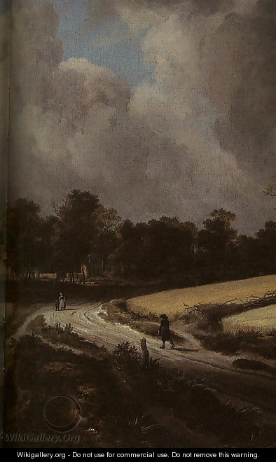 Wheat Fields (detail) - Jacob Van Ruisdael