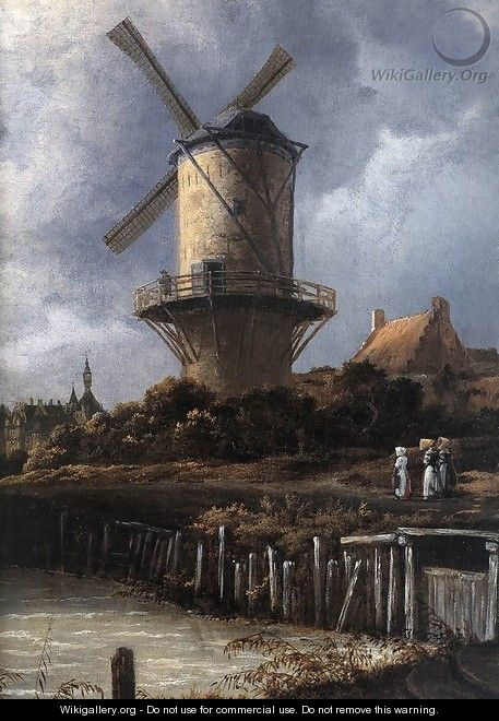 The Windmill at Wijk bij Duurstede (detail) c. 1670 - Jacob Van Ruisdael