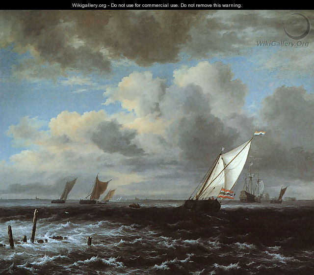 Rough Sea 1670 - Jacob Van Ruisdael