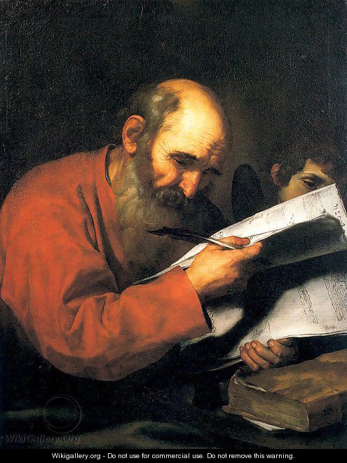 Matthew with the Angel 1613 - Jusepe de Ribera