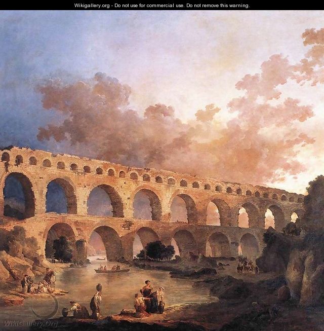 The Pont du Gard 1787 - Hubert Robert