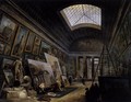 Imaginary View of the Grande Galerie in the Louvre 1789 - Hubert Robert