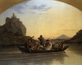 Crossing the Elbe at Aussig 1837 - Adrian Ludwig Richter