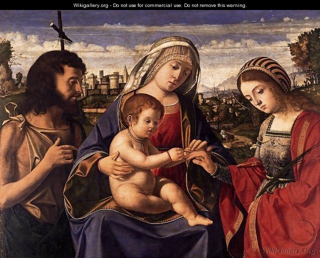 The Mystic Marriage of St. Catherine 1505 - Andrea Previtali