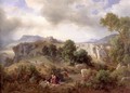 Landscape in the Sabine Hills with the Good Samaritan 1870 - Friedrich, the Elder Preller