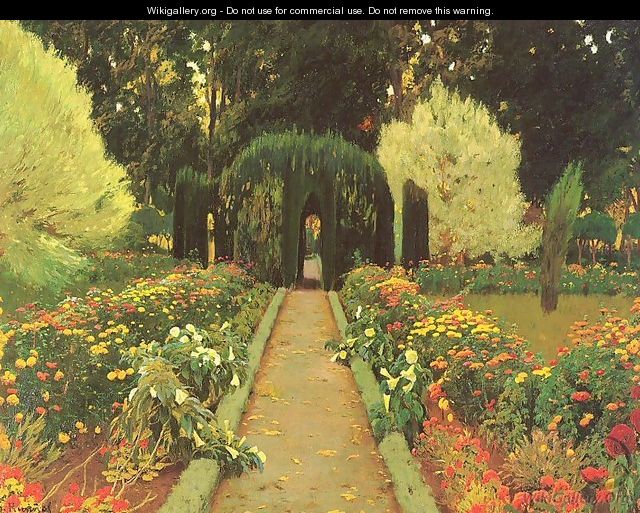 Garden in Aranjuez 1908 - Santiago Rusinol i Prats