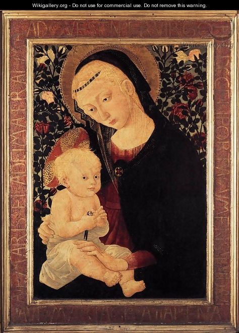 Madonna and Child with a Goldfinch - Pier Francesco Fiorentino Pseudo