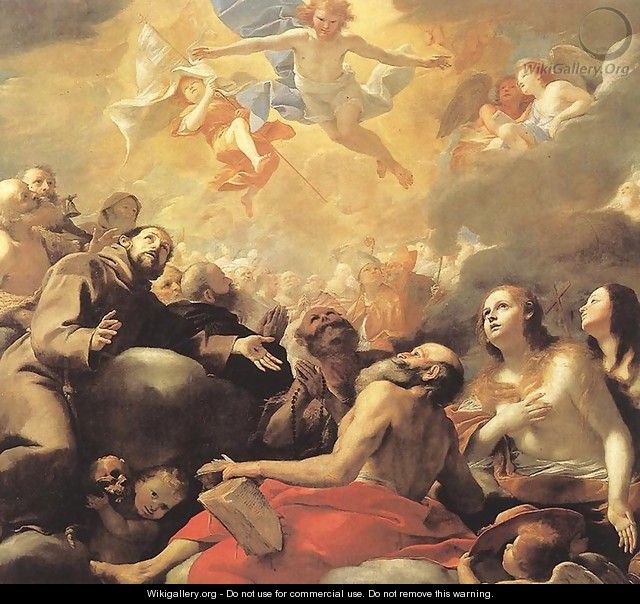 Christ in Glory c. 1660 - Mattia Preti