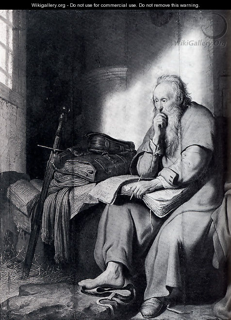 St. Paul In Prison - Rembrandt Van Rijn