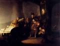 Repentant Judas Returning The Pieces Of Silver - Rembrandt Van Rijn