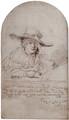 Saskia In A Straw Hat - Rembrandt Van Rijn