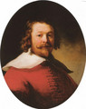 Portrait of a bearded man, bust-length, in a red doublet - Rembrandt Van Rijn
