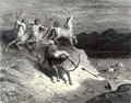 The Inferno, Canto 12, lines 73-74: We to those beasts, that rapid strode along, Drew near - Gustave Dore