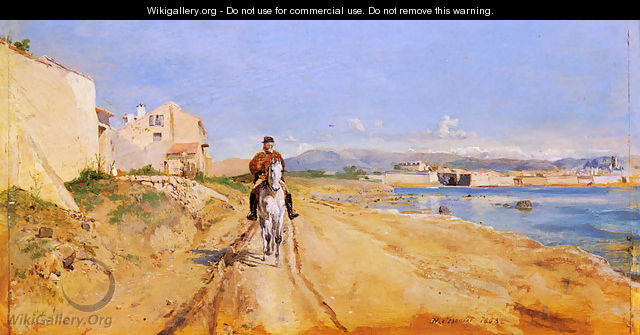 Self-Portrait Along The Route De La Salice, Antibes - Jean-Louis-Ernest Meissonier