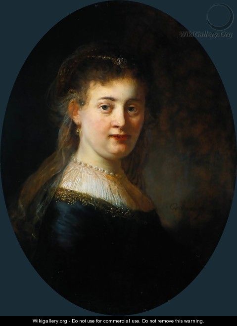 Portrait of Saskia van Uylenburgh (1612-1642) - Rembrandt Van Rijn