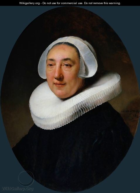 Portrait of Haesje van Cleyburgh - Rembrandt Van Rijn