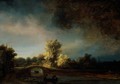 The Stone Bridge - Rembrandt Van Rijn