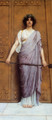 At the Gate of the Temple (or The Priestess of Bacchus) - John William Godward