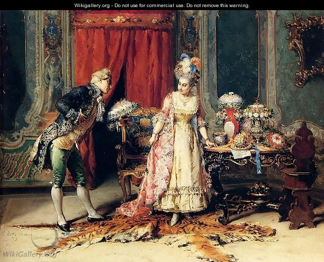 Flowers For Her Ladyship - Cesare-Auguste Detti