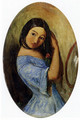 A Young Girl Combing Her Hair - Sir John Everett Millais