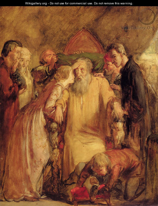 Lear And Cordelia - Sir John Everett Millais