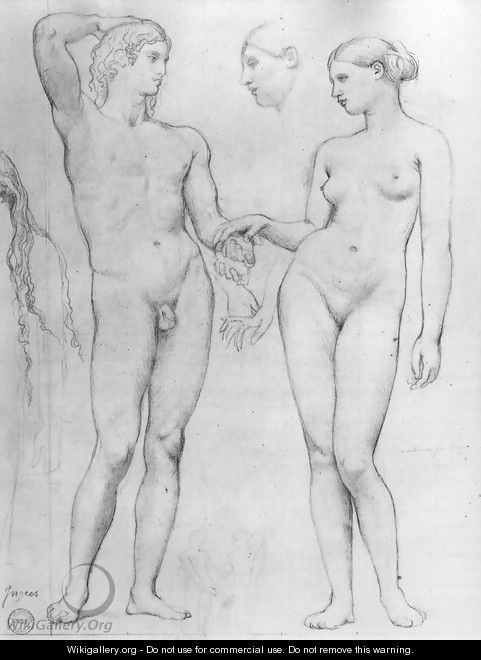 Study for The Golden Age - Jean Auguste Dominique Ingres