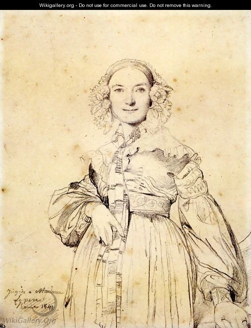 Madame Jean Auguste Dominique Ingres, born Madeleine Chapelle - Jean Auguste Dominique Ingres