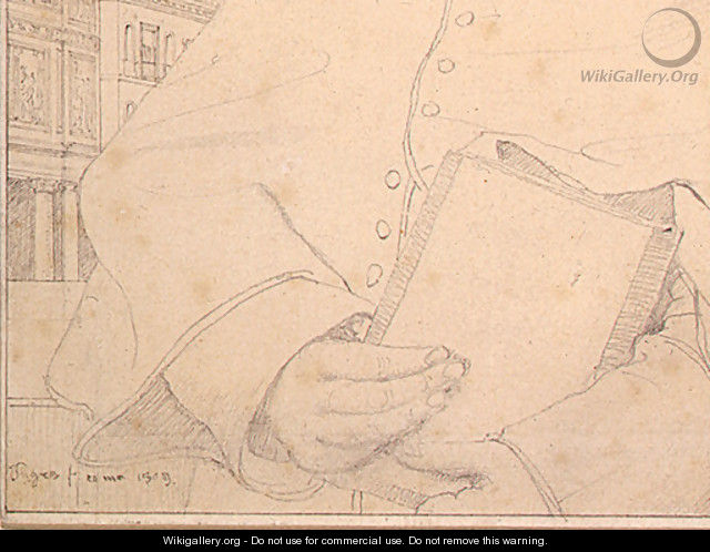 Auguste-Jean-Marie Guénepin [detail: 1] - Jean Auguste Dominique Ingres
