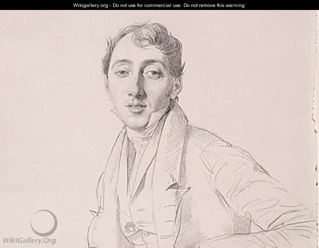 Dr. Louis Martinet [detail: 1] - Jean Auguste Dominique Ingres