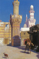 Une Journee Chaud Au Caire (Devant La Mosquee) (A Hot Day in Cairo (In front of the Mosque)) - Jean-Léon Gérôme