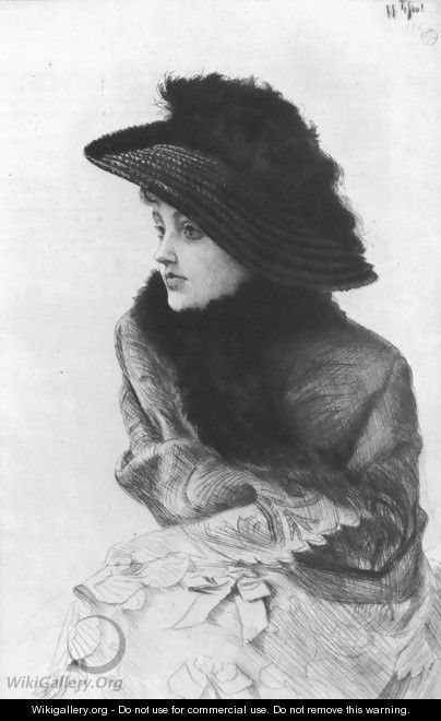 Portrait de M. N ... (Portrait of Mrs. N ...) - James Jacques Joseph Tissot
