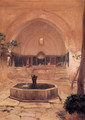 Courtyard of a Mosque at Broussa - Lord Frederick Leighton