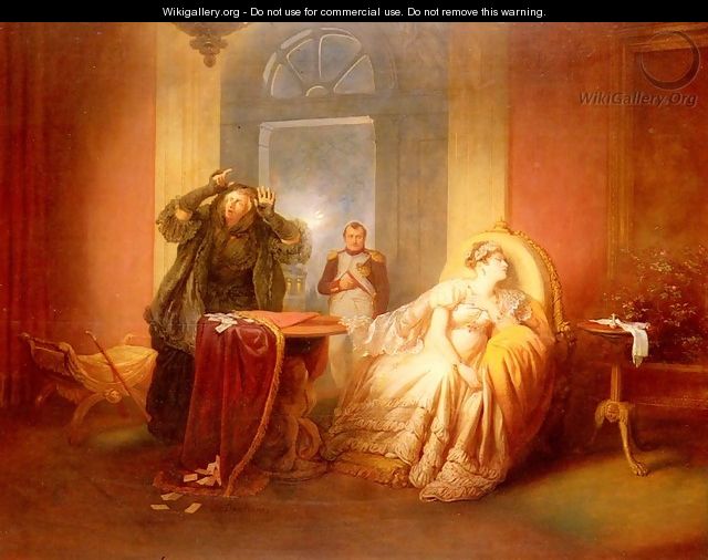 Napoleon Et Josephine Avec La Cartomancienne (Napoleon and Josephine with the Fortune-teller) - Josef Franz Danhauser
