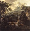 Mountain Scene with Herd of Cattle - Frederick De Moucheron