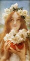 Summer Offering (or Young Girl with Roses) - Sir Lawrence Alma-Tadema