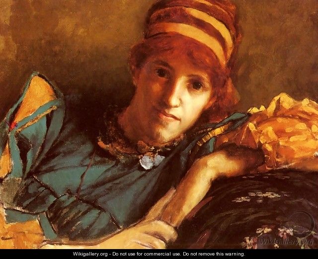 Portrait Of Miss Laura Theresa Epps (Lady Alma-Tadema) - Sir Lawrence Alma-Tadema