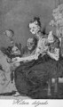 Caprichos - Plate 44: They Spin Finely - Francisco De Goya y Lucientes