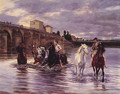 Crossing the River - Lucien Alphonse Gros